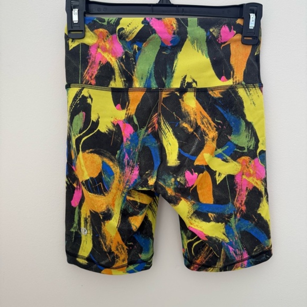 Lululemon Wunder Train High-Rise Bike Short 8" Undertone Black Multi - Picture 6 of 9